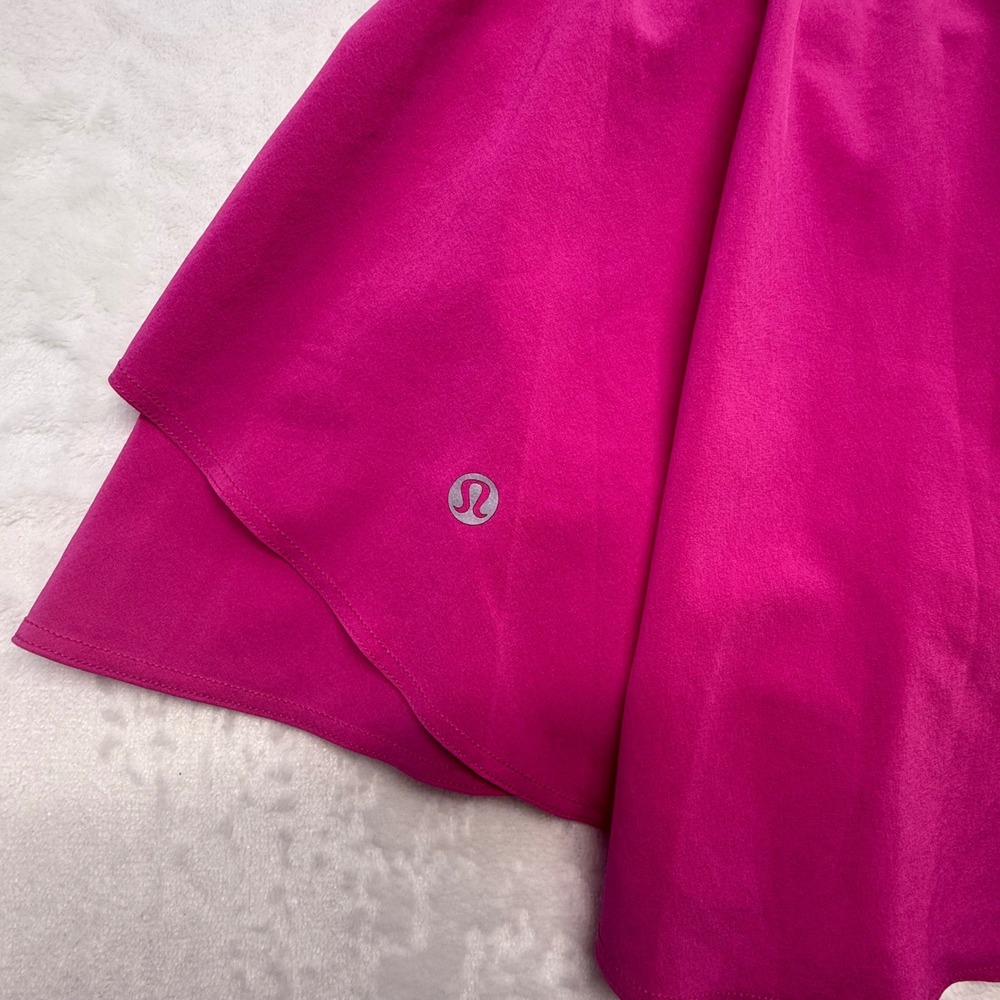 Lululemon Court Rival High-Rise Skirt vibrant Color-way Sonic Pink Size 4 Reg - Picture 7 of 10